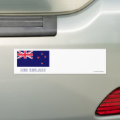 Neuseeland-Flagge mit Namen Autoaufkleber (Auf Auto)