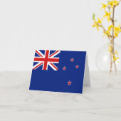 Neuseeland-Flagge Notecard Karte (Gelbe Blume)