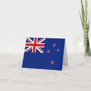 Neuseeland-Flagge Notecard Karte
