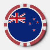 Neuseeland-Flagge Pokerchips (Vorderseite)