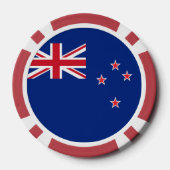 Neuseeland-Flagge Pokerchips (Rückseite)