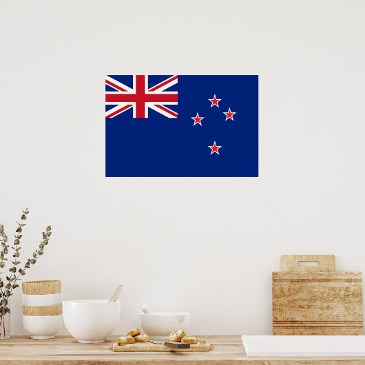 Neuseeland-Flagge Poster (Küche)