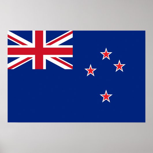 Neuseeland-Flagge Poster (Vorne)