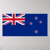 Neuseeland-Flagge Poster (Vorne)