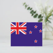 Neuseeland-Flagge Postkarte (Stehend Vorderseite)