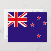 Neuseeland-Flagge Postkarte (Vorne/Hinten)