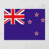 Neuseeland-Flagge Postkarte (Vorderseite)