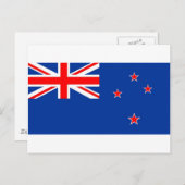 Neuseeland-Flagge Postkarte (Vorne/Hinten)