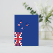 Neuseeland-Flagge Postkarte (Stehend Vorderseite)