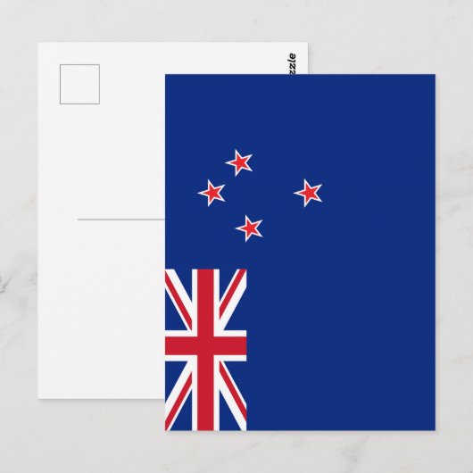 Neuseeland-Flagge Postkarte (Vorne/Hinten)