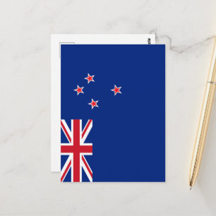 Neuseeland-Flagge Postkarte