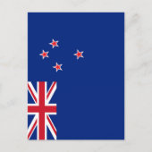 Neuseeland-Flagge Postkarte (Vorderseite)