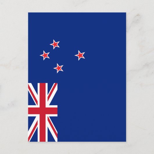 Neuseeland-Flagge Postkarte (Vorderseite)