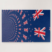 Neuseeland-Flagge Puzzle (Horizontal)