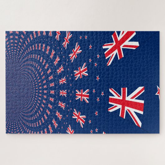 Neuseeland-Flagge Puzzle (Horizontal)