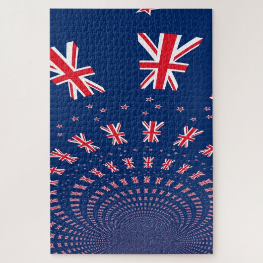 Neuseeland-Flagge Puzzle (Vertikal)