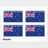 Neuseeland-Flagge Rechteckiger Aufkleber (Blatt)