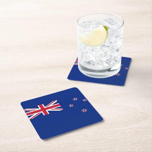 Neuseeland-Flagge Rechteckiger Pappuntersetzer (Vor Ort)