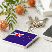 Neuseeland-Flagge Schlüsselanhänger (Seite)