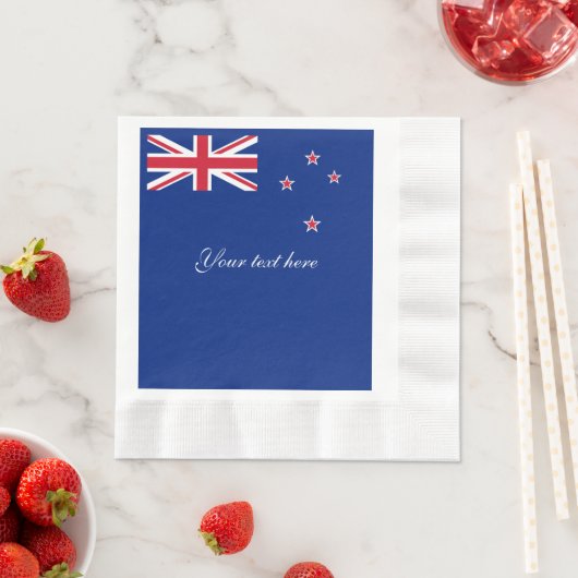 Neuseeland-Flagge Serviette (Beispiel)