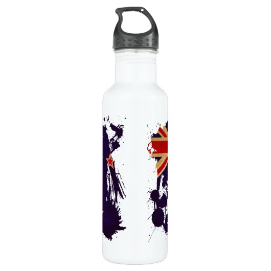 Neuseeland-Flagge Trinkflasche (Rückseite)