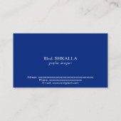 Neuseeland-Flagge Visitenkarte (Rückseite)