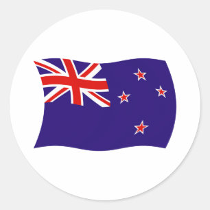 Neuseeland-Flaggen-Aufkleber Runder Aufkleber