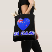 Neuseeland Flaggen Herz Modern Tasche (Von Nahem)