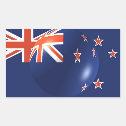 Neuseeland Flaggenaufkleber Rechteckiger Aufkleber (Vorderseite)