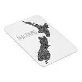 Neuseeland Flexible Foto Magnet (Rechte Seite)