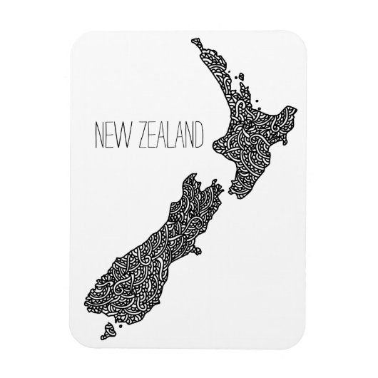 Neuseeland Flexible Foto Magnet (Vertikal)