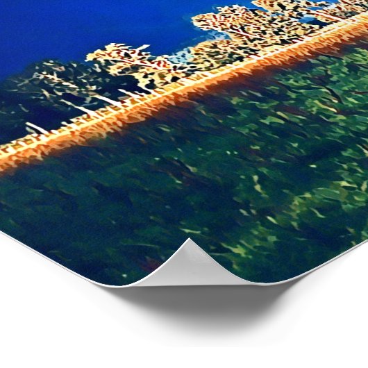 Neuseeland Fotografie Fox Glacier Poster (Ecke)