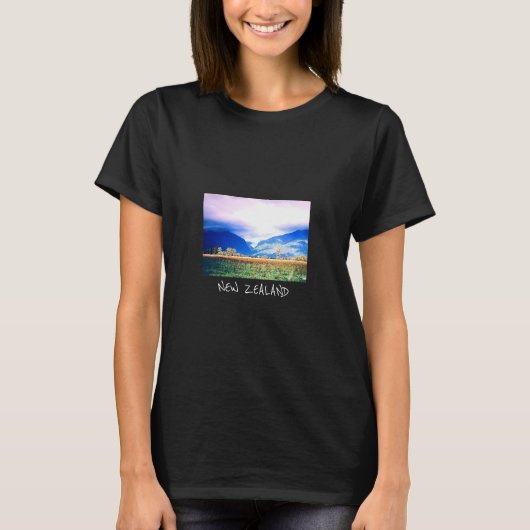 Neuseeland Fotografie Fox Glacier T-Shirt (Vorderseite)
