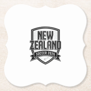 Neuseeland Fußball 2026 Fußball Bold Land Typogr Untersetzer