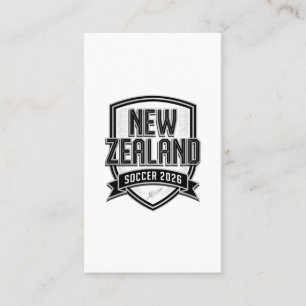 Neuseeland Fußball 2026 Fußball Bold Land Typogr Visitenkarte