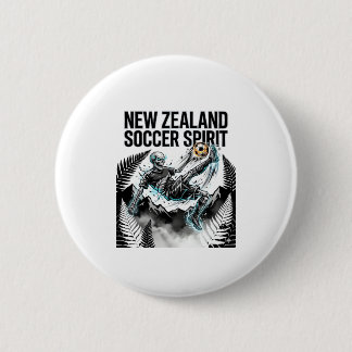 Neuseeland Fußball Geist Skelett Stürmer Nationen Button