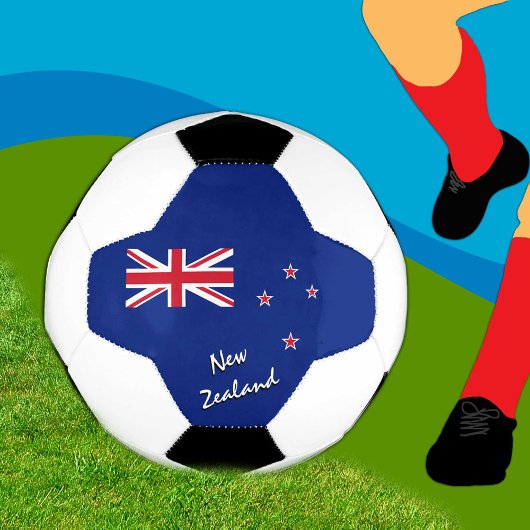 Neuseeland Fußball & Neuseeland Flagge / Sport