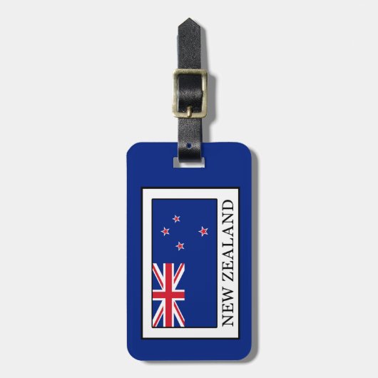 Neuseeland Gepäckanhänger (Vorderseite vertikal)