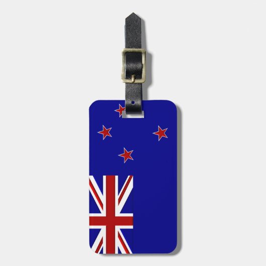 Neuseeland-Gepäckanhänger (addieren Sie Ihr Gepäckanhänger (Vorderseite vertikal)