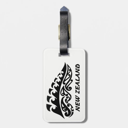 Neuseeland-Gepäckanhänger Gepäckanhänger (Rückseite vertikal)