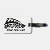 Neuseeland-Gepäckanhänger Gepäckanhänger (Rückseite horizontal)