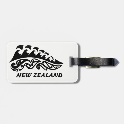 Neuseeland-Gepäckanhänger Gepäckanhänger (Rückseite horizontal)