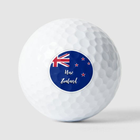Neuseeland Golf Balls, Zealand Flag / Patriots Golfball (Vorderseite)