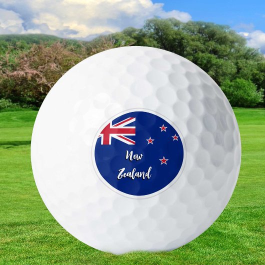 Neuseeland Golf Balls, Zealand Flag / Patriots Golfball