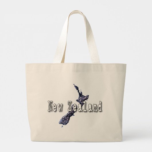 Neuseeland Große Tottasche Jumbo Stoffbeutel (Rückseite)