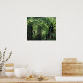 Neuseeland, Haast Valley, Westland, Weiche Bäume Poster (Küche)