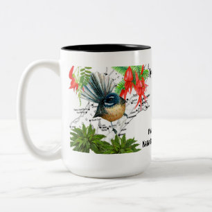 Neuseeland-Heimvogel-Kaffeetasse Zweifarbige Tasse