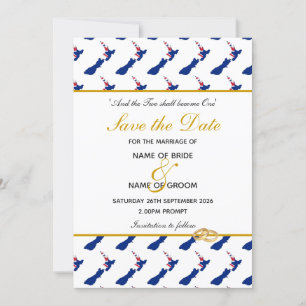 NEUSEELAND Hochzeit Spezial-Event-Feier Save The Date