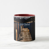Neuseeland in der Nacht Tasse (Zentrum)