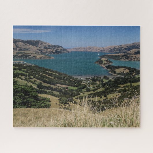 Neuseeland Jigsaw Puzzle - Akaroa alter Vulkan (Horizontal)